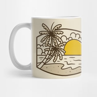 Beach landscape Mug